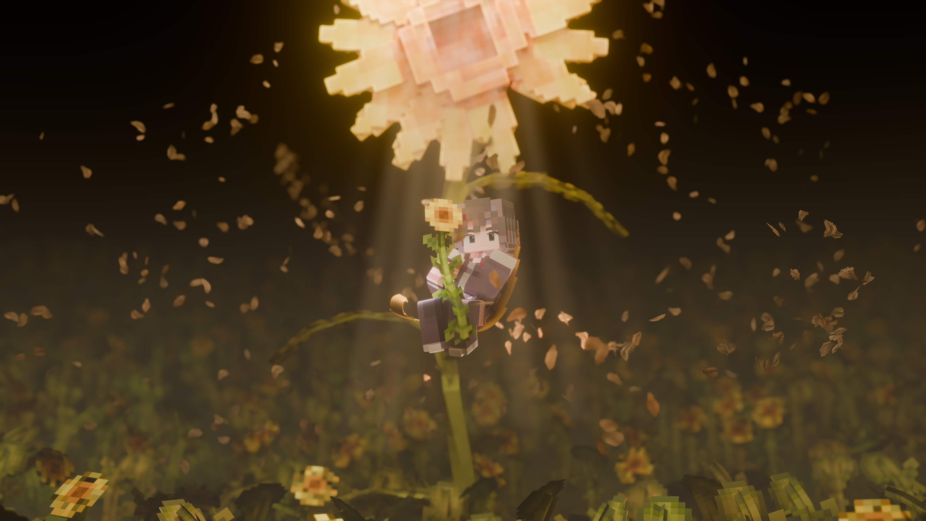 向阳花 — 渲染作品